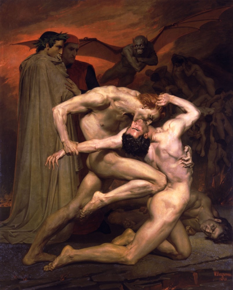 Dante et Virgile au Enfers by William-Adolphe Bouguereau