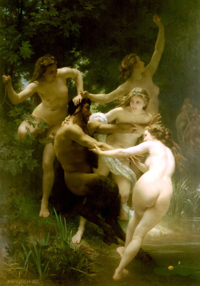 Nymphes et Satyre by William-Adolphe Bouguereau