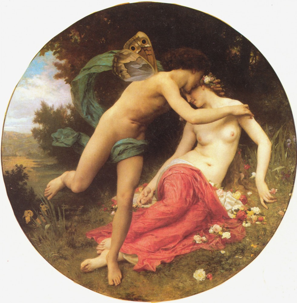 Cupid and Psyche by William-Adolphe Bouguereau
