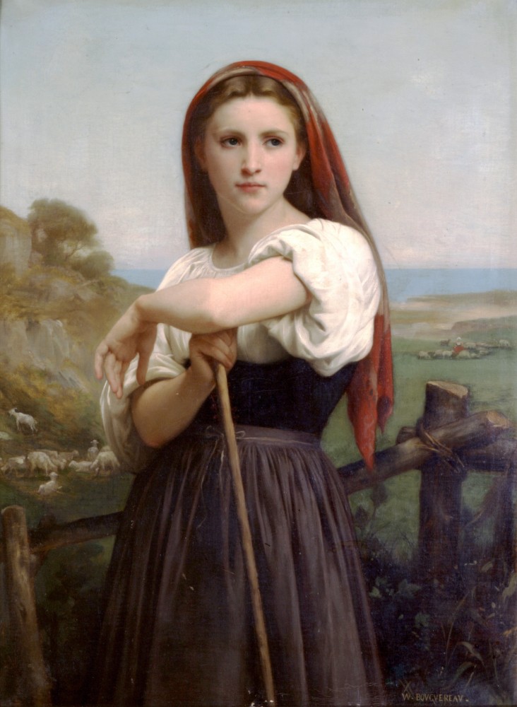 Jeune Bergere by William-Adolphe Bouguereau