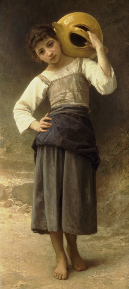 Jeune Fille Allant a la Fontaine by William-Adolphe Bouguereau