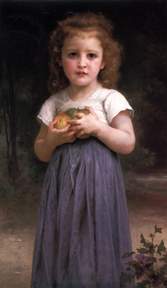 Jeune Fille et Enfant by William-Adolphe Bouguereau