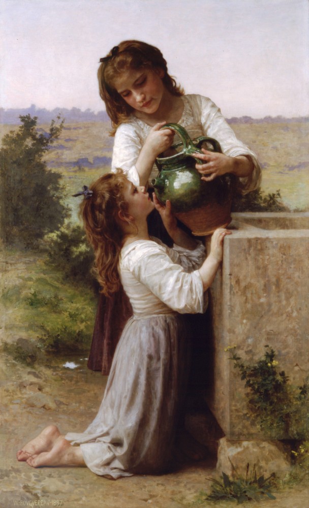 A Fontaine by William-Adolphe Bouguereau