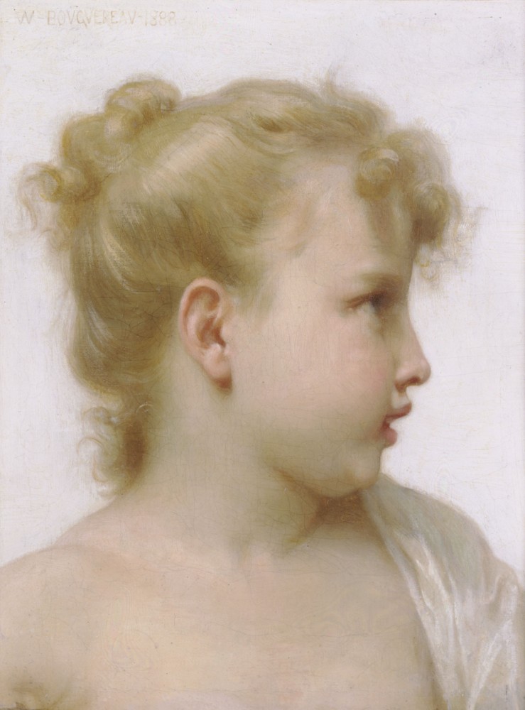 Etude Tete de Petite Fille Tete de Petite Fille by William-Adolphe Bouguereau