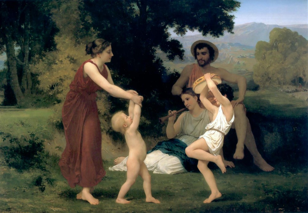 The Pastoral Recreation by William-Adolphe Bouguereau