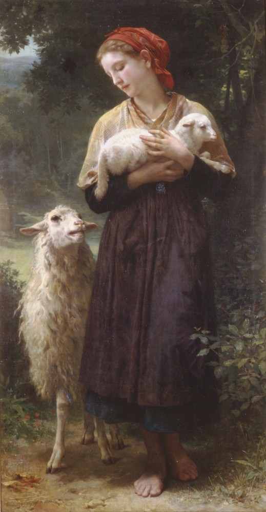 The Shepherdess by William-Adolphe Bouguereau