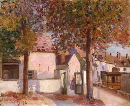 View in Moret (Rue de Fosses) by Alfred Sisley