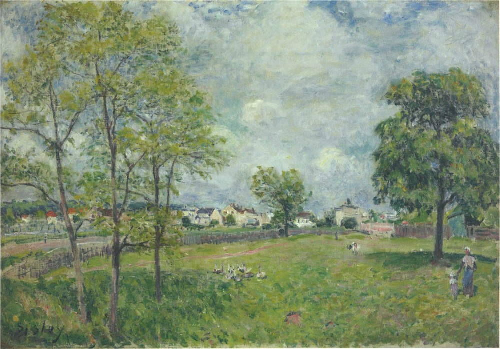 View of the Village by Alfred Sisley
