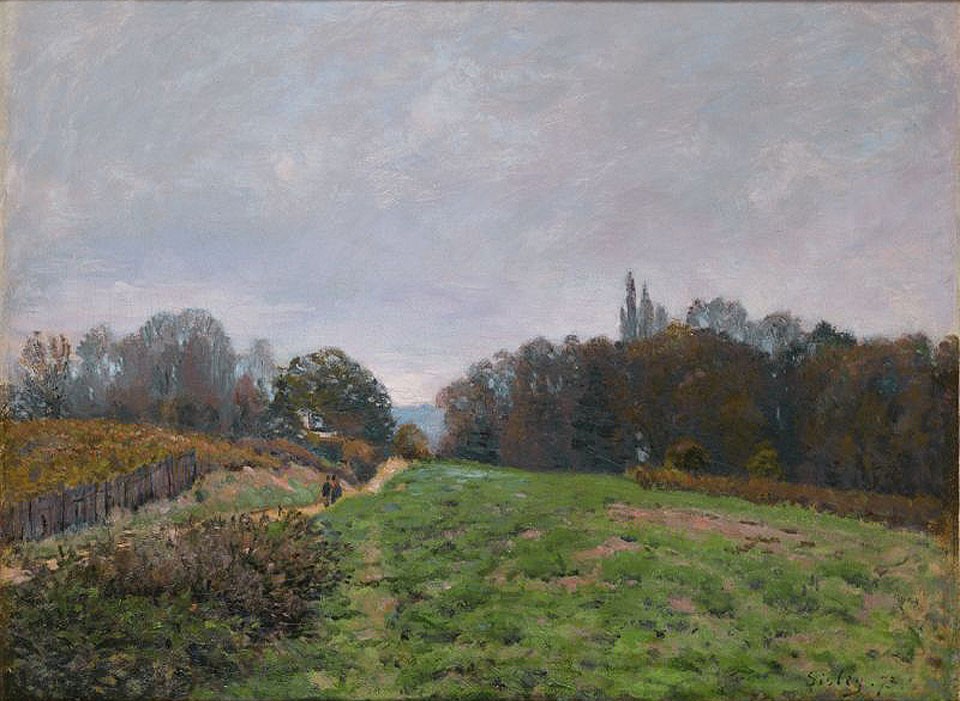 Landscape at Louveciennes by Alfred Sisley