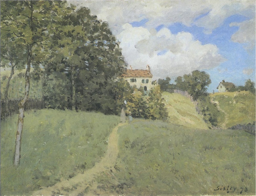 Landscape with Houses by Alfred Sisley