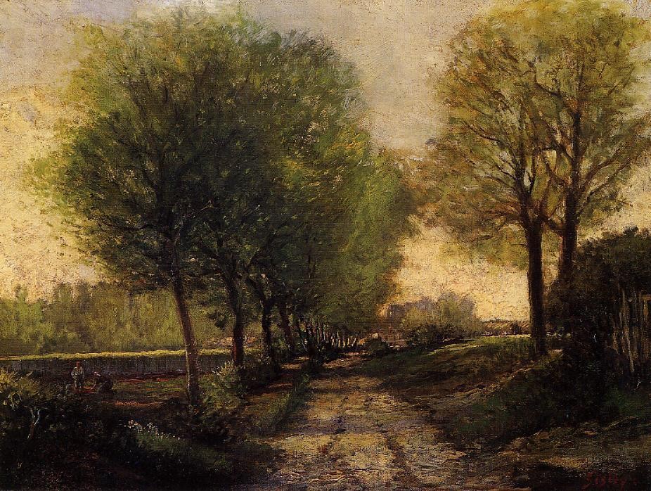 Lane near a Small Town II by Alfred Sisley