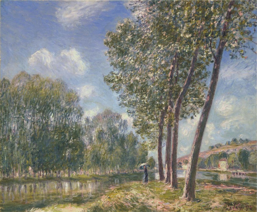 Spring Sunshine on the Loing by Alfred Sisley