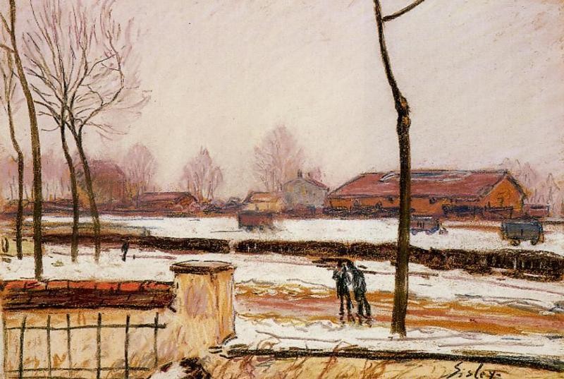 Winter Landscape by Alfred Sisley