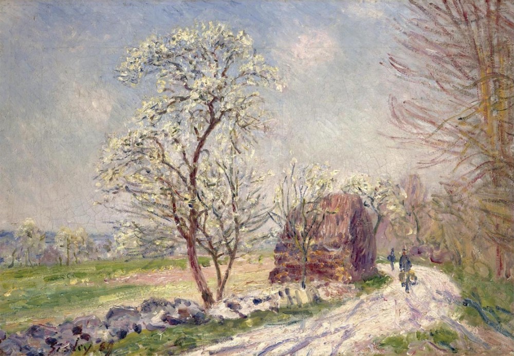 Along the Woods in Spring by Alfred Sisley