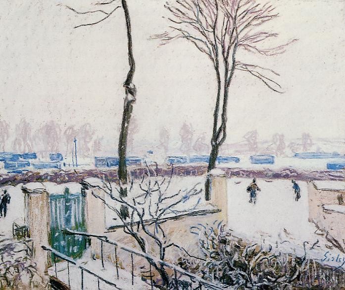 Approach to the Railway Station by Alfred Sisley