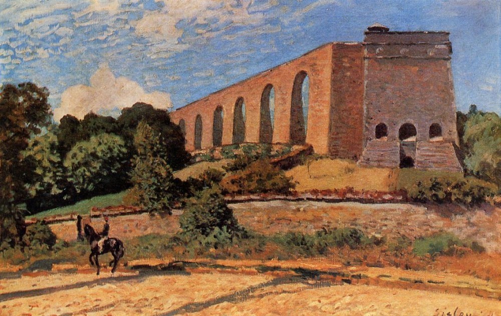 Aqueduct at Marly by Alfred Sisley