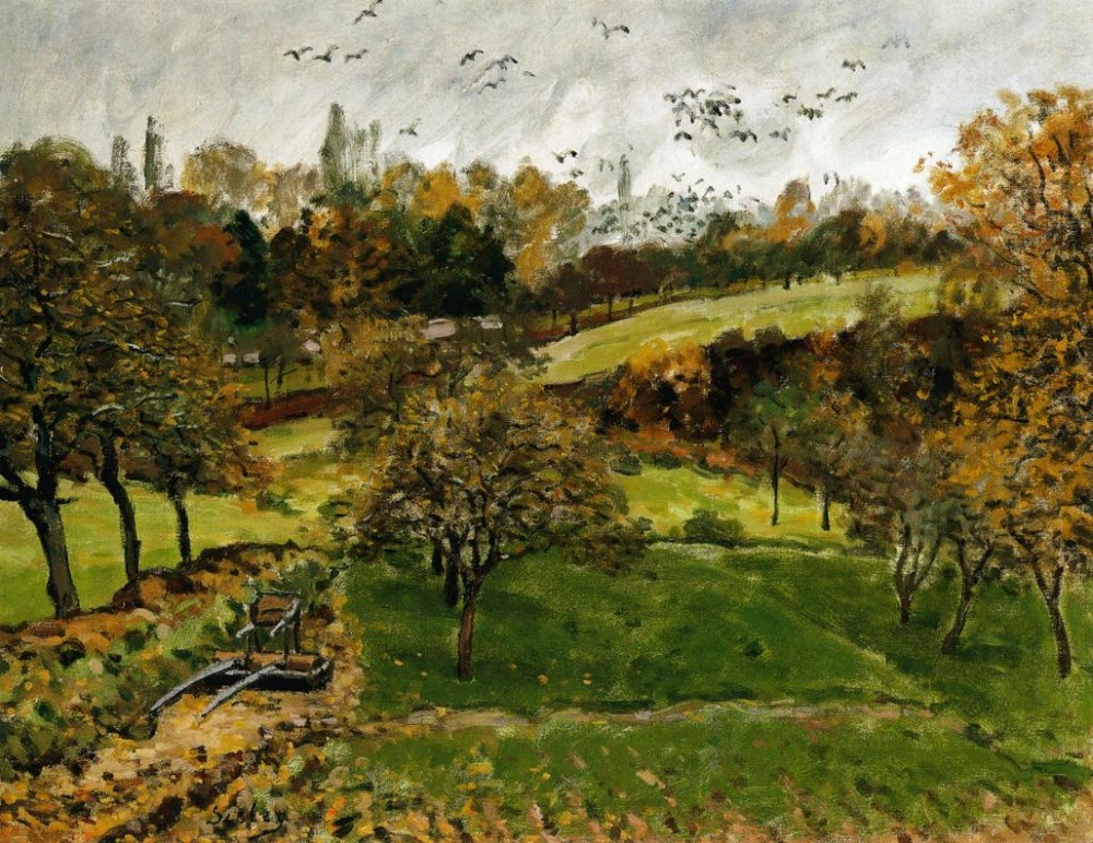 Autumn Landscape, Louveciennes by Alfred Sisley