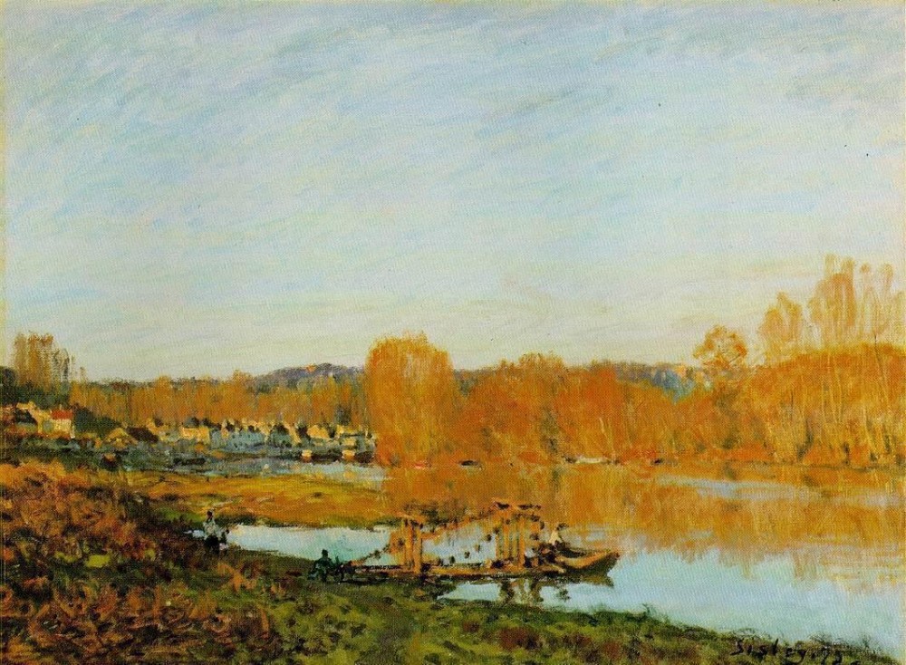 Autumn, Banks of the Seine near Bougival by Alfred Sisley