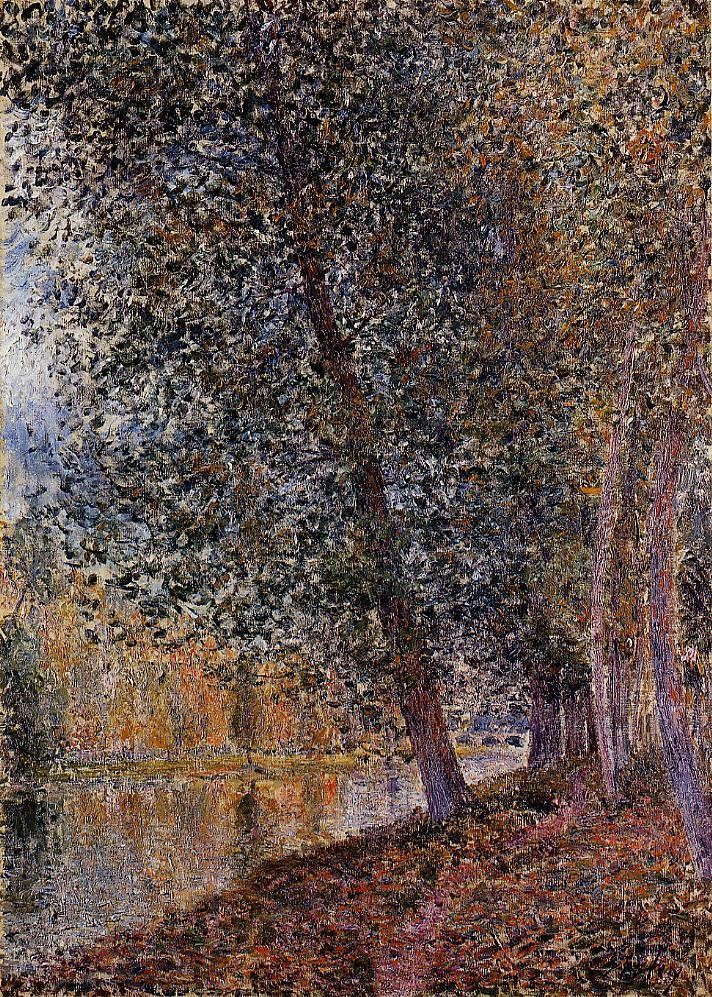 Banks of the Loing, Autumn by Alfred Sisley