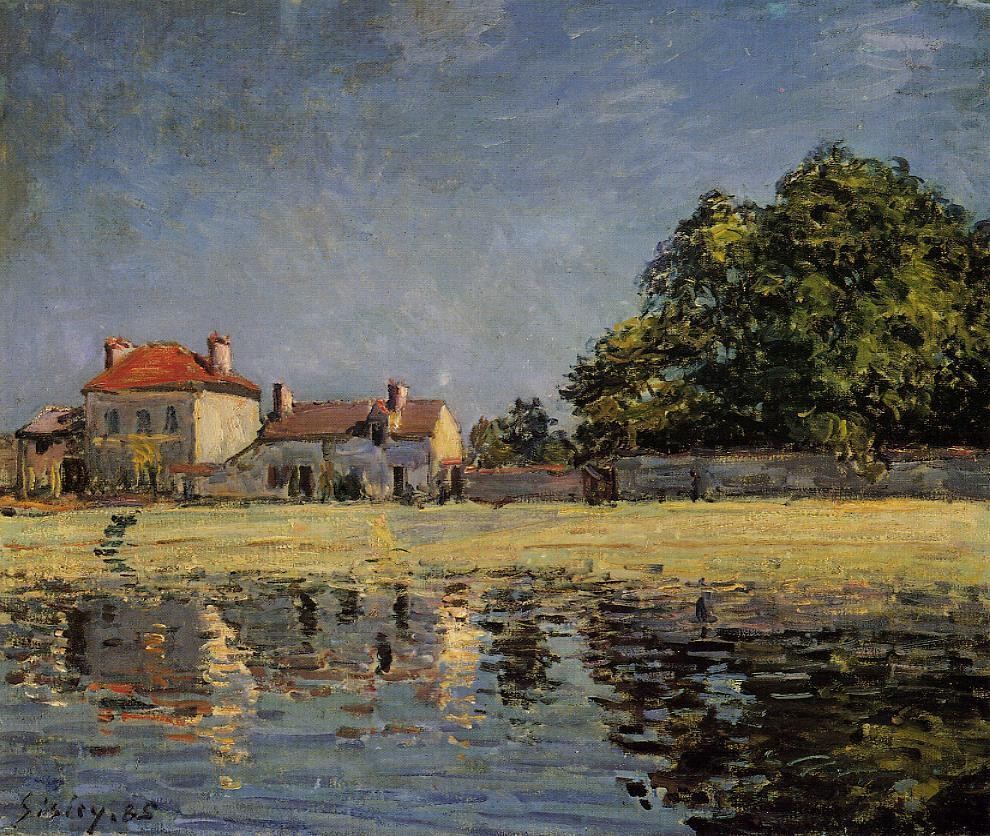 Banks of the Loing, Saint-Mammes by Alfred Sisley