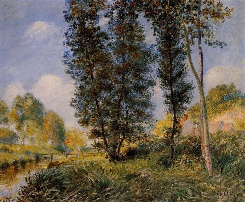 Banks of the Orvanne by Alfred Sisley
