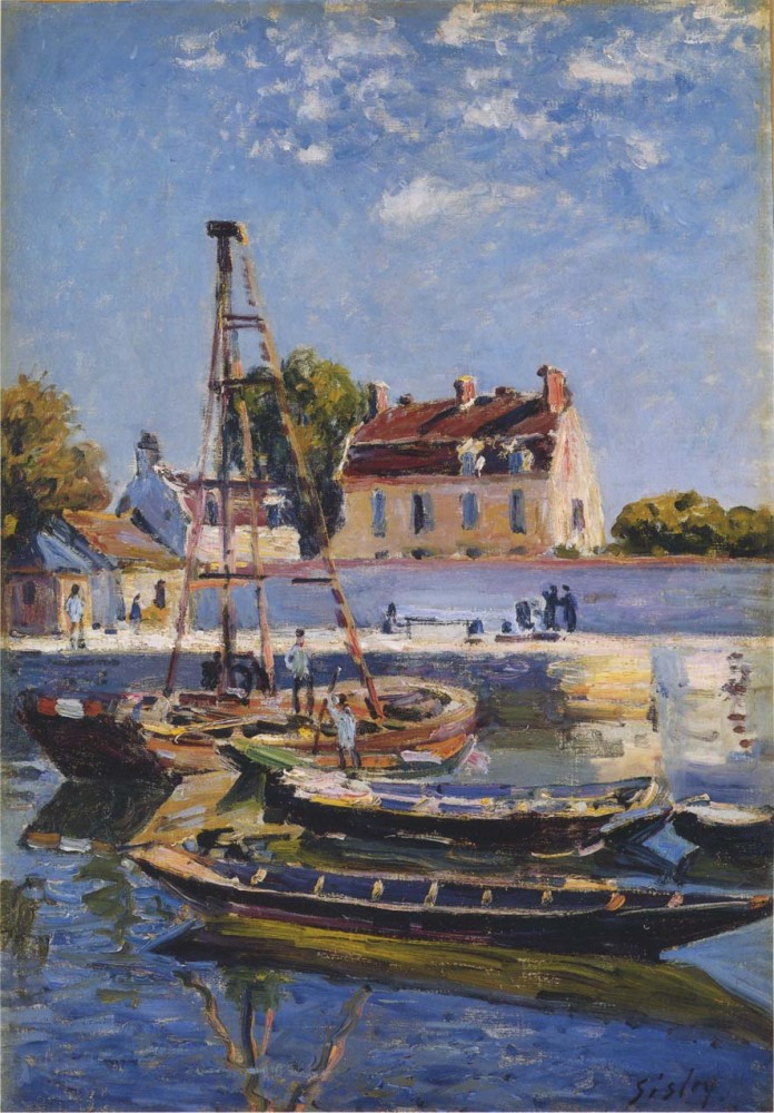 Boats by Alfred Sisley