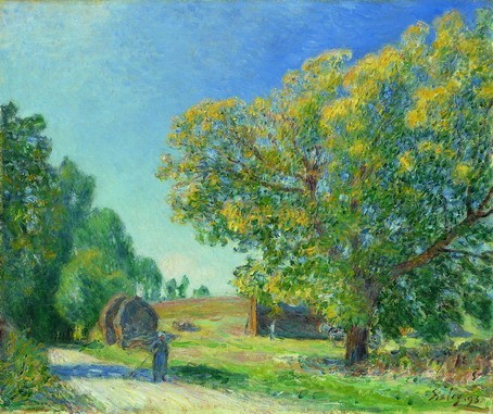 A Forest Clearing by Alfred Sisley