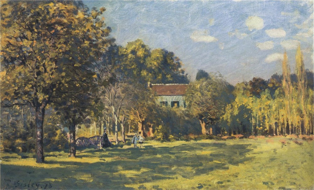 A Park in Louveciennes by Alfred Sisley