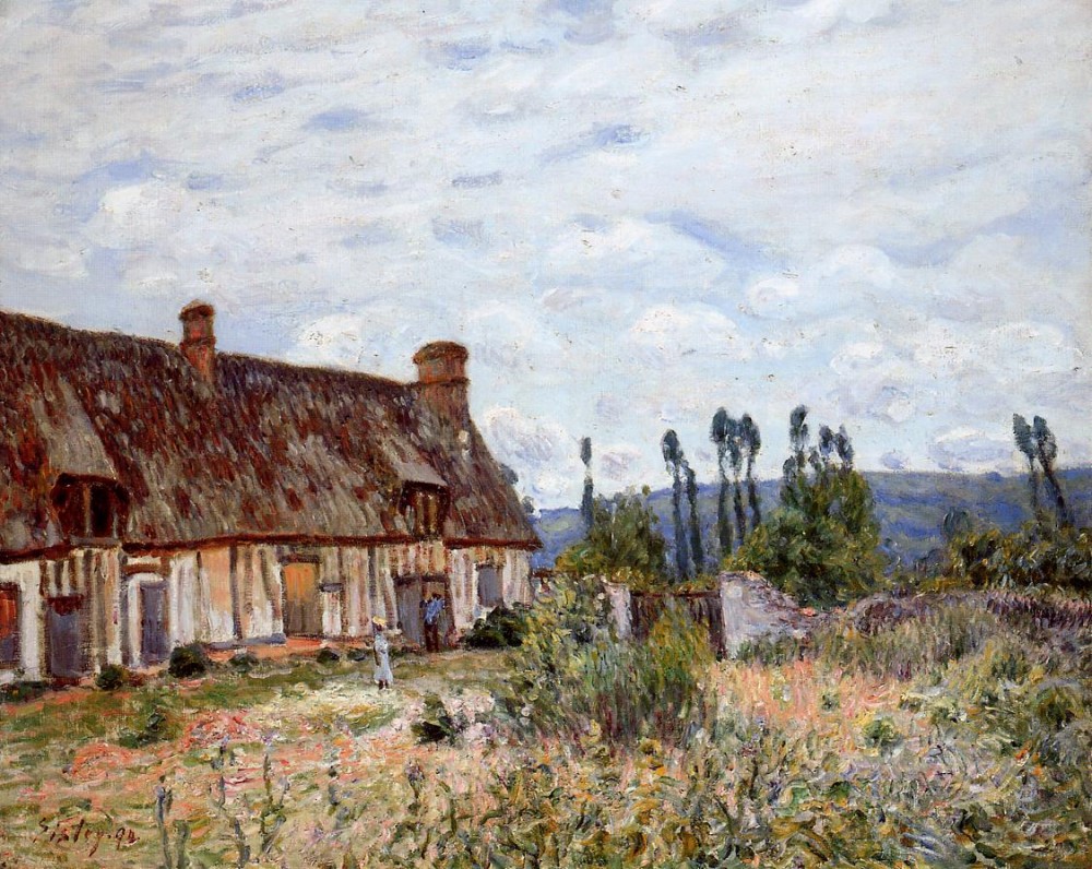 Abandoned Cottage by Alfred Sisley