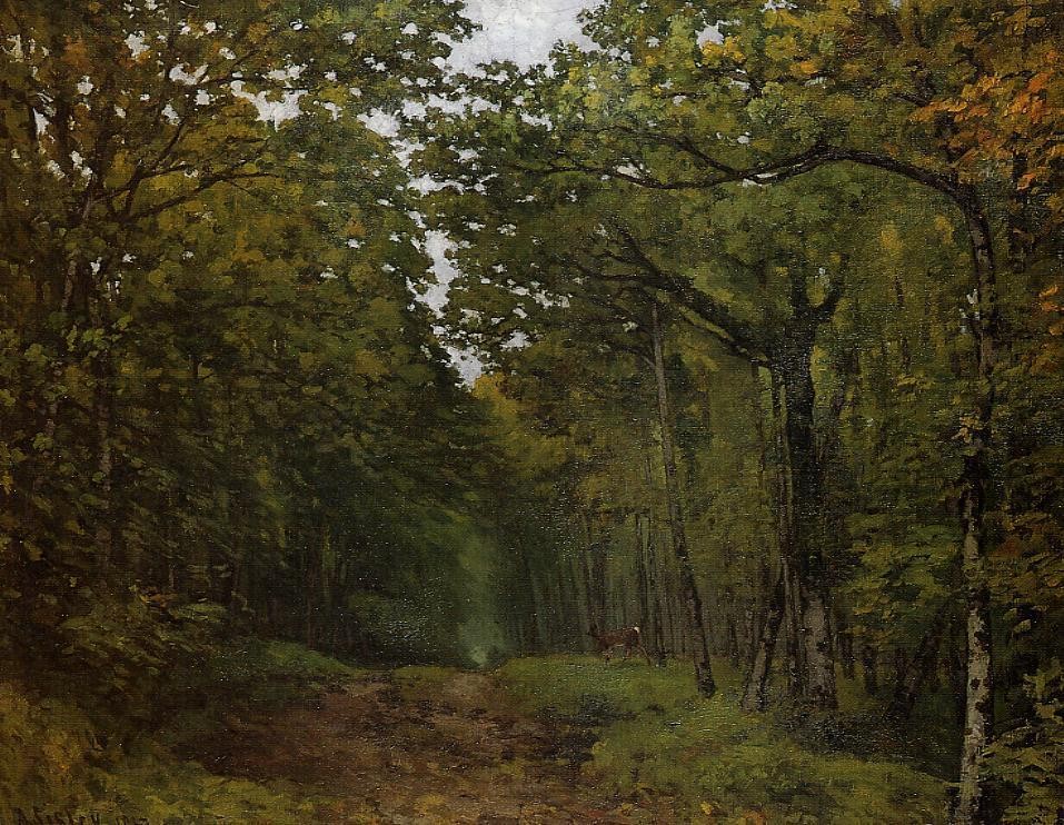 Avenue of Chestnut Trees near La Celle-Saint-Cloud by Alfred Sisley