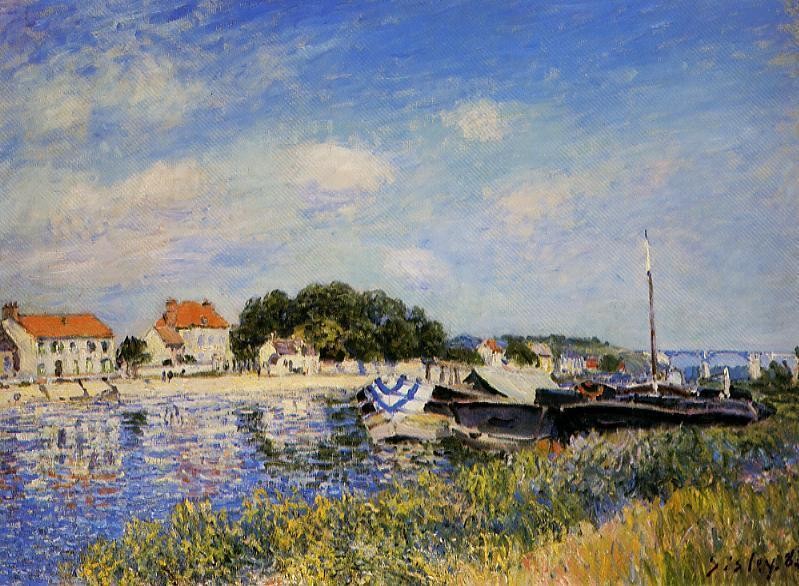 Banks of the Loing at Saint-Mammes II by Alfred Sisley