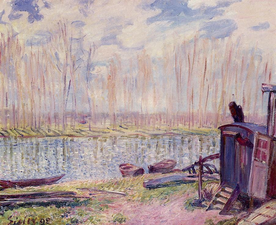 Banks of the Loing II by Alfred Sisley