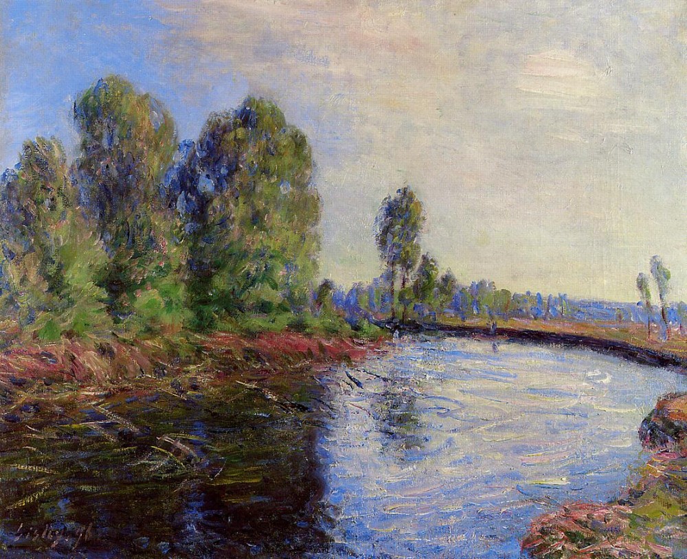 Banks of the Loing III by Alfred Sisley