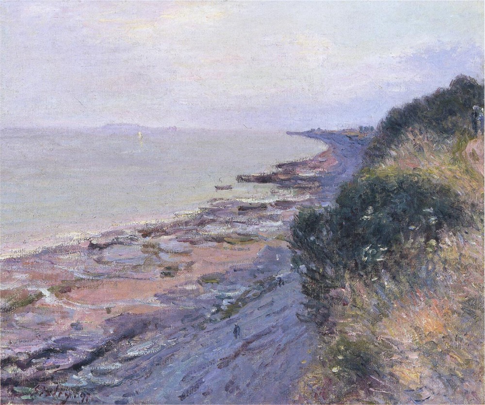 Cliffs at Penarth, Evening, Low Tide by Alfred Sisley