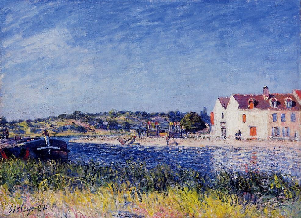 Confluence of the Seine and the Loing by Alfred Sisley