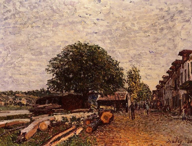 Construction Site at Saint-Mammes II by Alfred Sisley