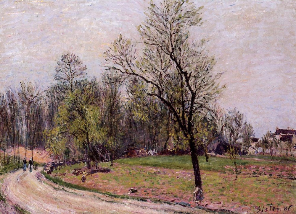 Edge of the Forest in Spring, Evening by Alfred Sisley