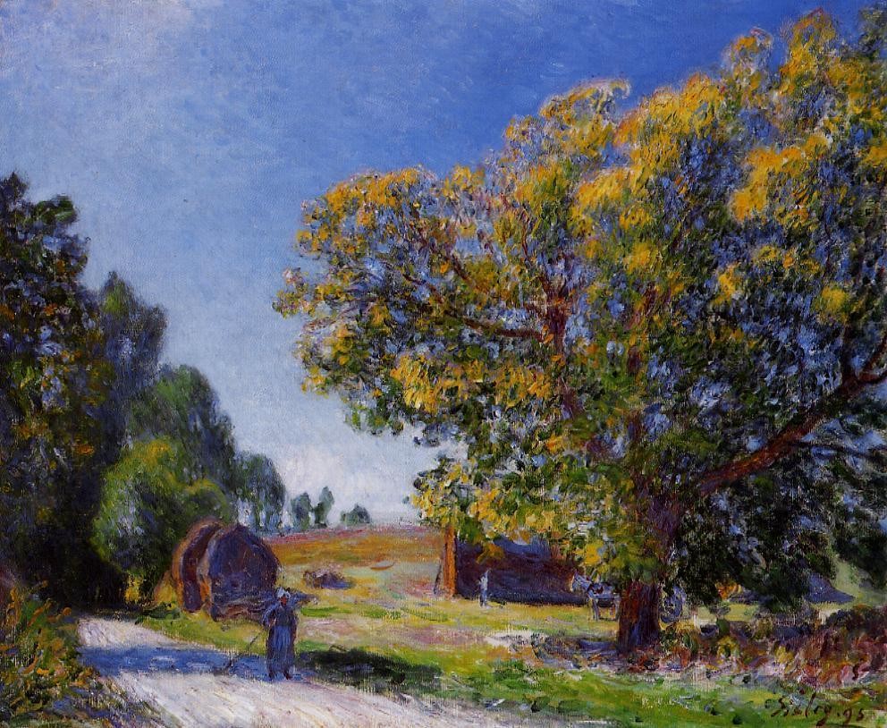 Fields Around the Fores by Alfred Sisley