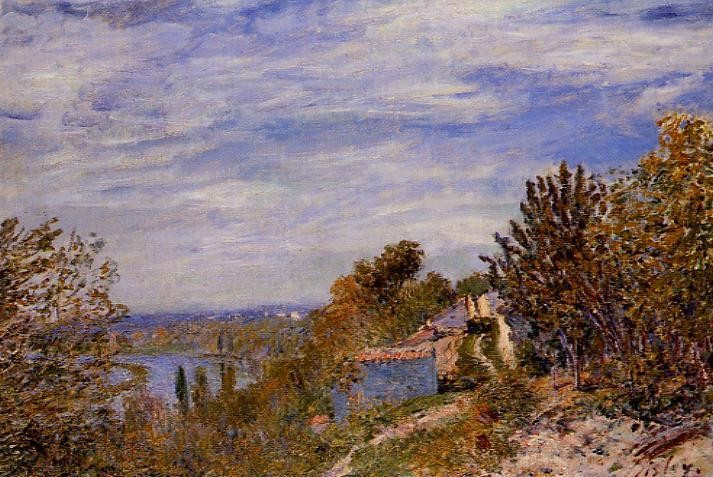 Footpath in the Gardens at By by Alfred Sisley