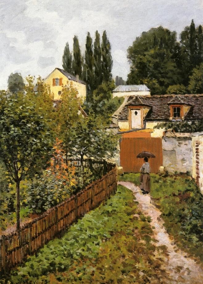 Garden Path in Louveciennes by Alfred Sisley