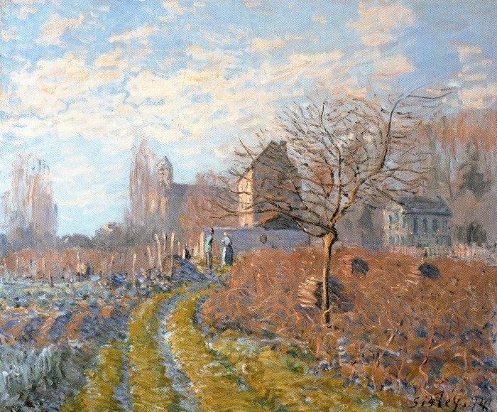 Hoar Frost - St Martin's Summer by Alfred Sisley