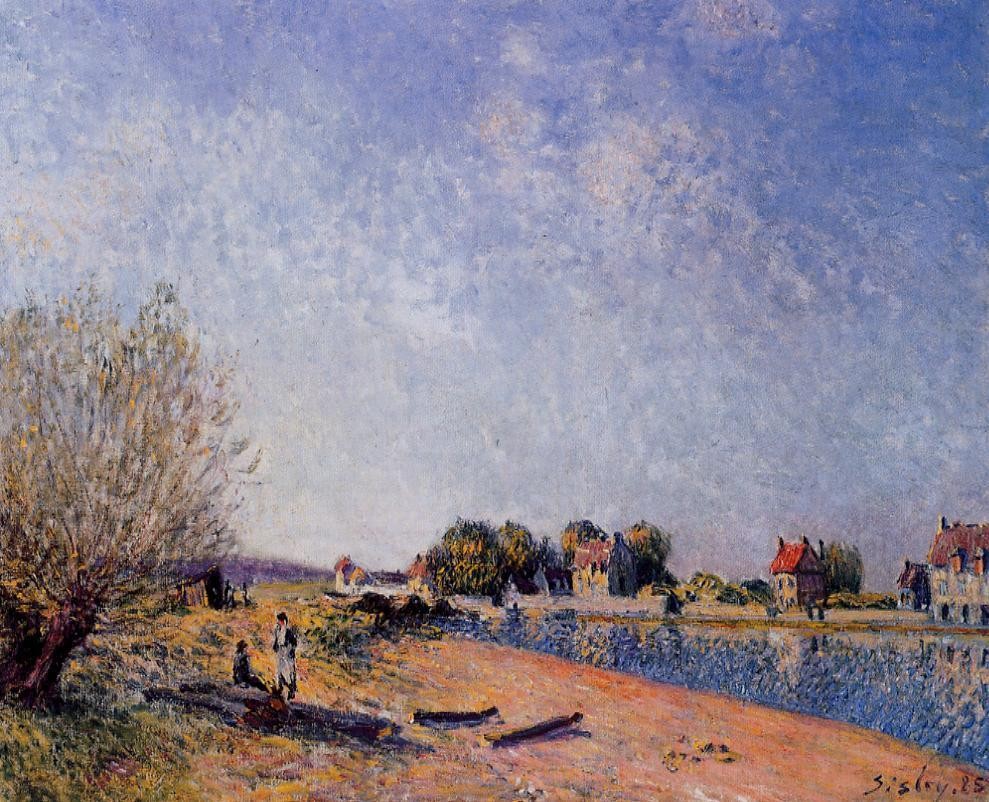 Loing Canal at Saint-Mammes by Alfred Sisley