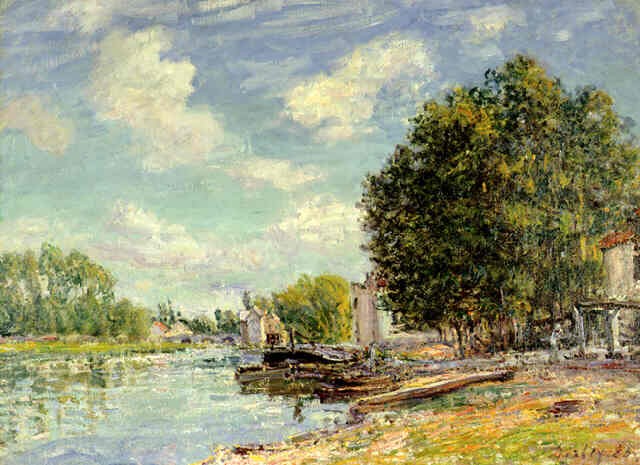 Moret-Sur-Loing by Alfred Sisley