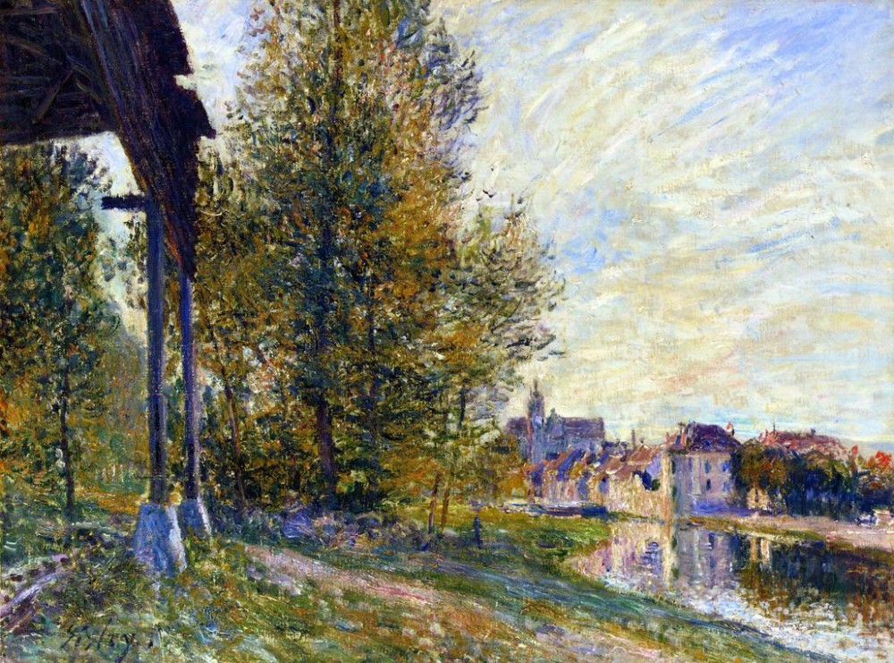 Near Moret-sur-Loing by Alfred Sisley