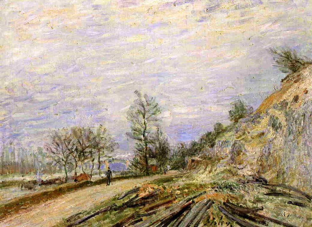 On the Road from Moret by Alfred Sisley
