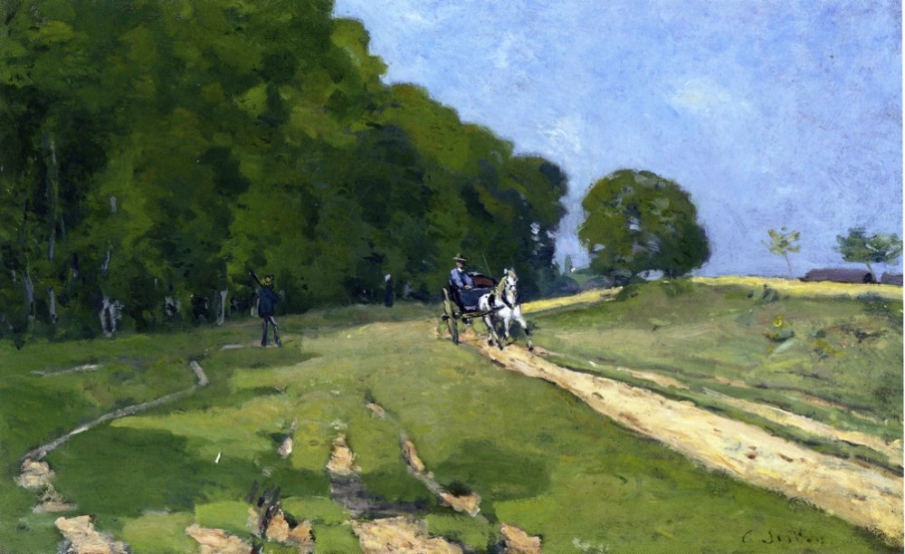 Path near the Parc de Courances by Alfred Sisley