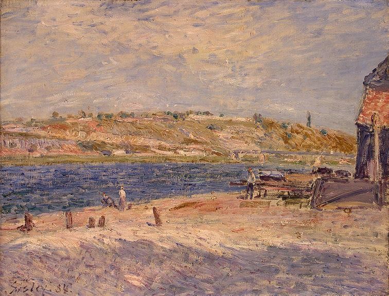 Riverbanks at Saint-Mammes by Alfred Sisley