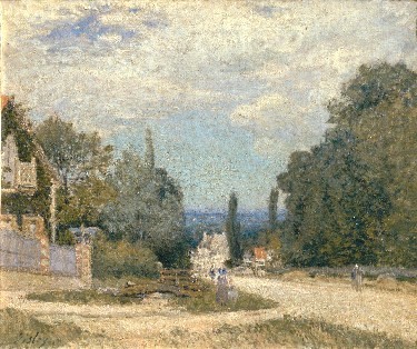 Route from Louveciennes by Alfred Sisley