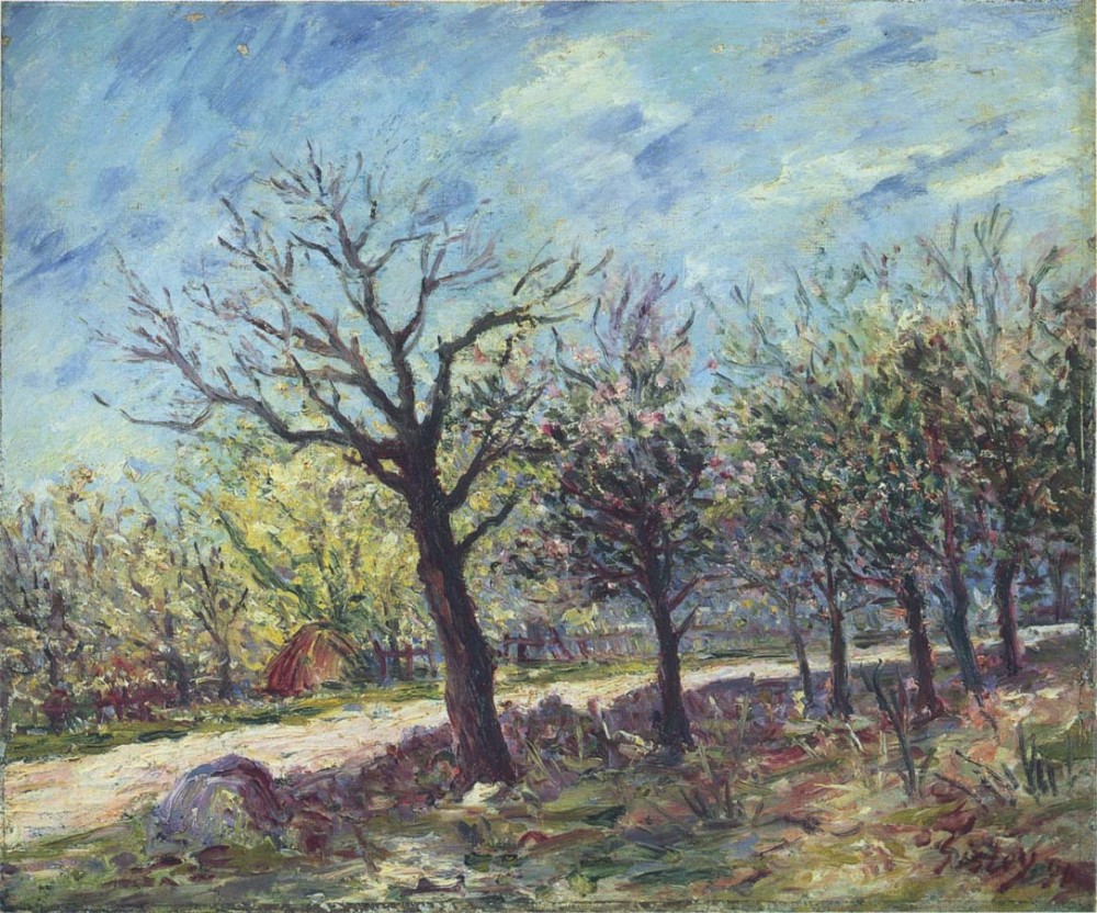 Sablons in Spring by Alfred Sisley
