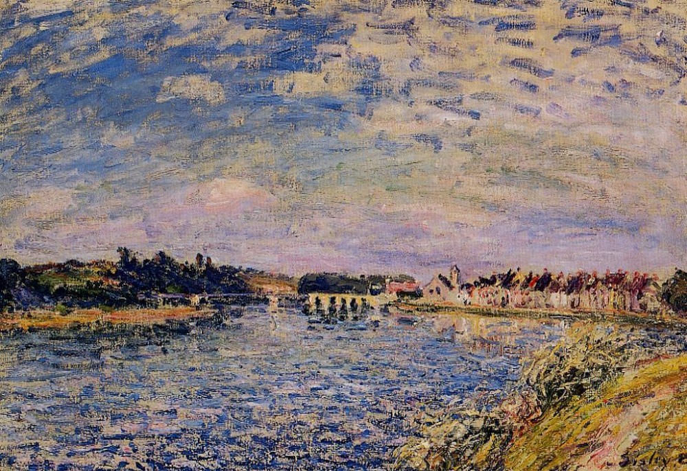 Saint-Mammes, Evening by Alfred Sisley